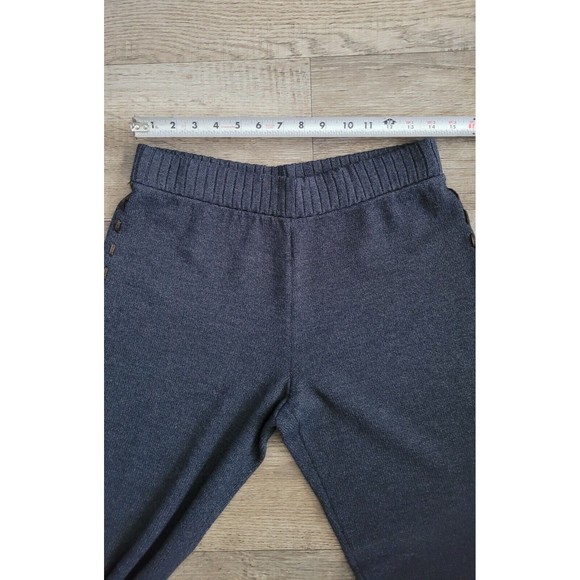 ST. JOHN SPORT By Marie Gray Santana Knit Wide Leg Gray Lounge Pants Size M - Picture 4 of 5